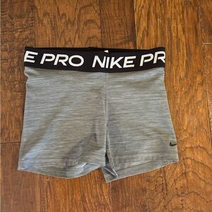 Nike Pro Women's Heather Gray Shorts